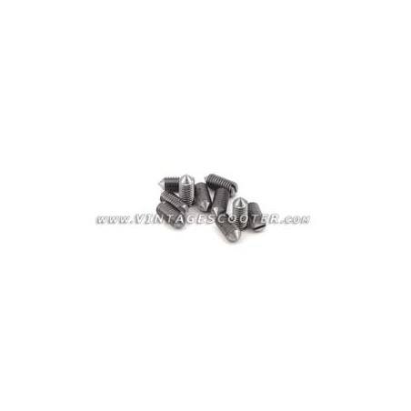 Jeu de 10 vis pointeau pour barres de tablier D,6 x 12mm